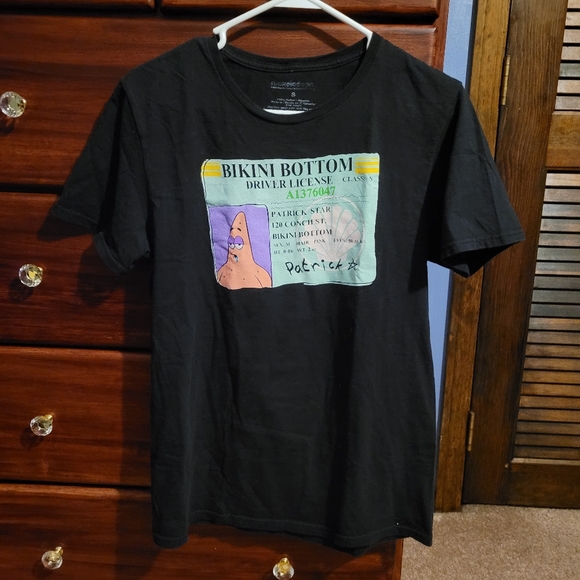 Nickelodeon Other - Nickelodeon Spongebob Squarepants Patrick License Graphic T-Shirt Black Men's S